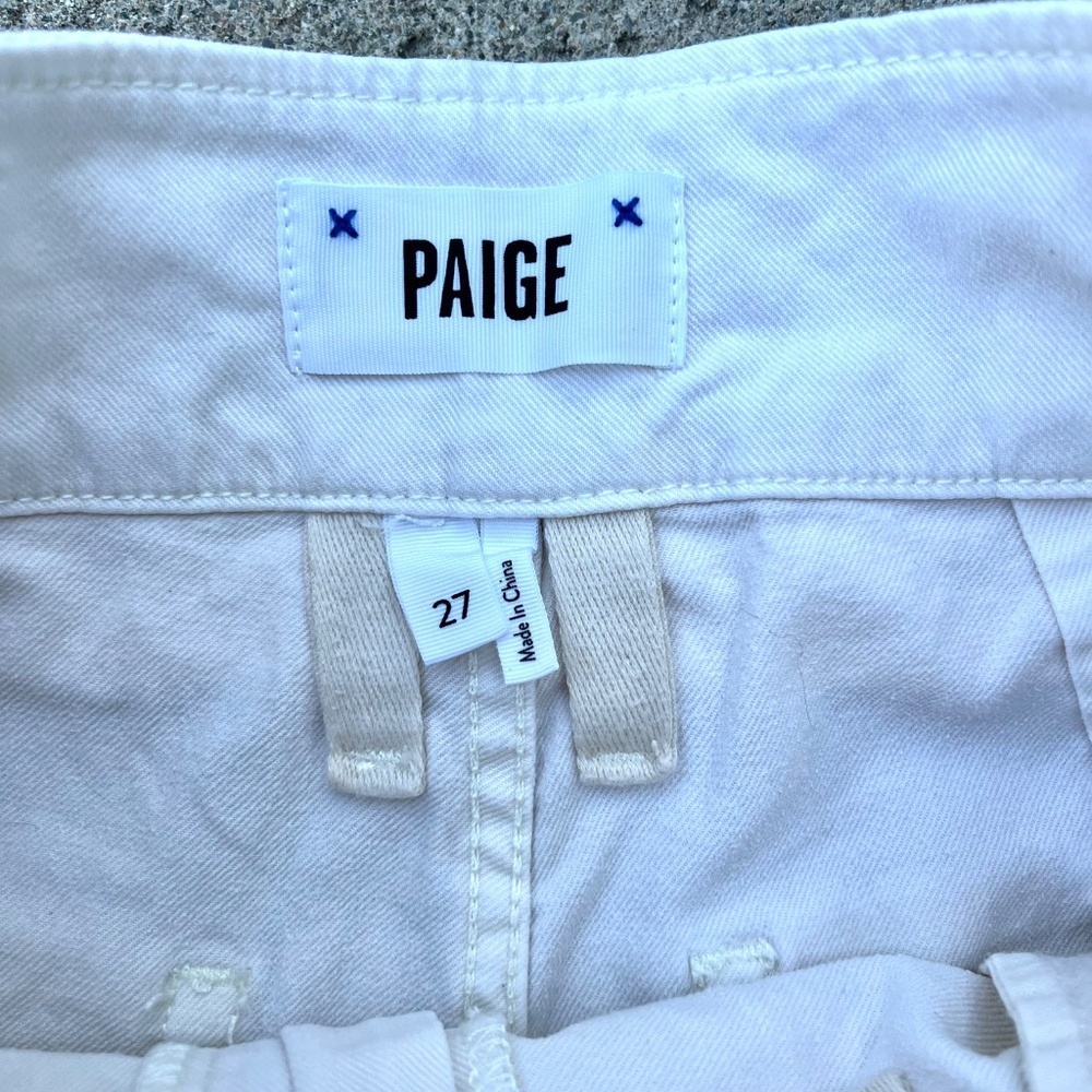 Paige Aneesa Shorts Cream Size 27 D46 - Picture 5 of 7